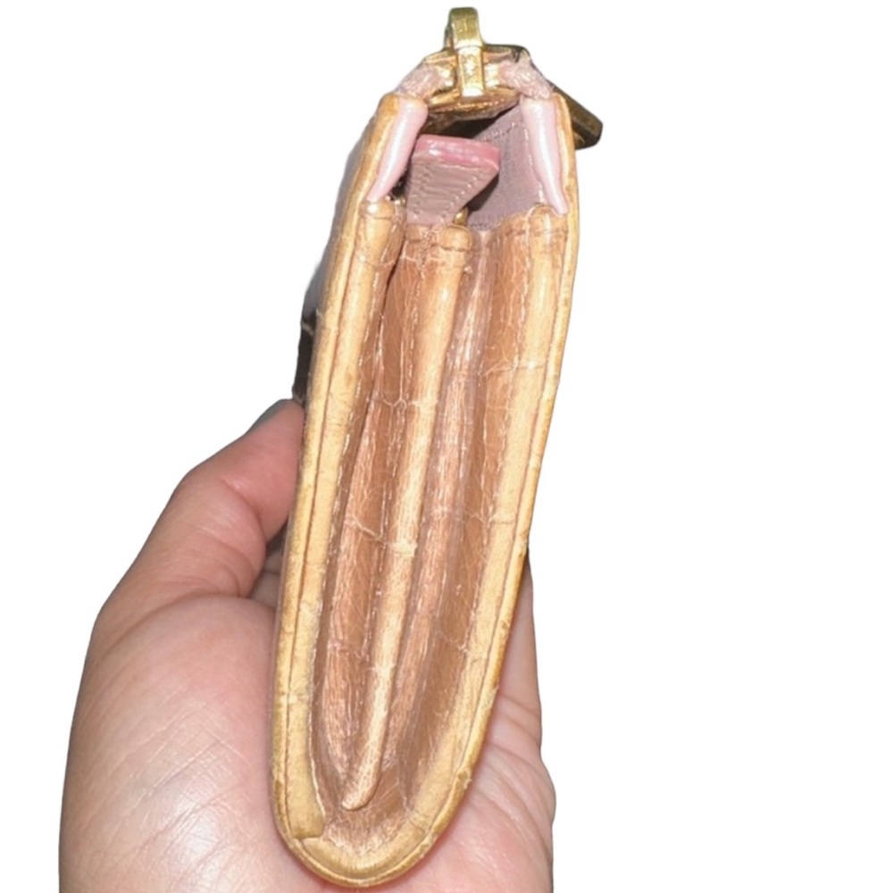 Miu Miu Embossed 2 Tone L Shape Zipper Wallet - image 3